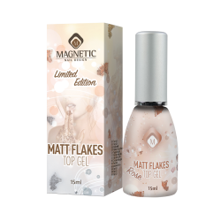 104024 - Matte Flakes Top Gel Rose 15ml.